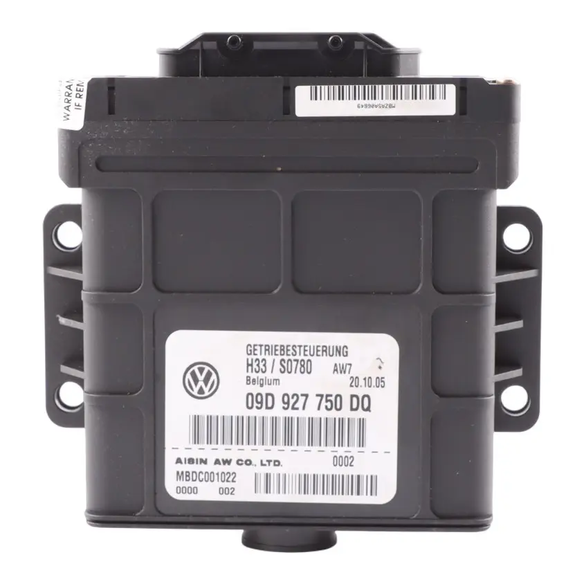 7L Automatic Transmission Module Control Unit to Volkswagen Touareg with Part number 09D927750DQ Volkswagen Touareg 7L Automatic Transmission Module Control Unit - SKU 09D927750DQ - Part number 09D927750DQ