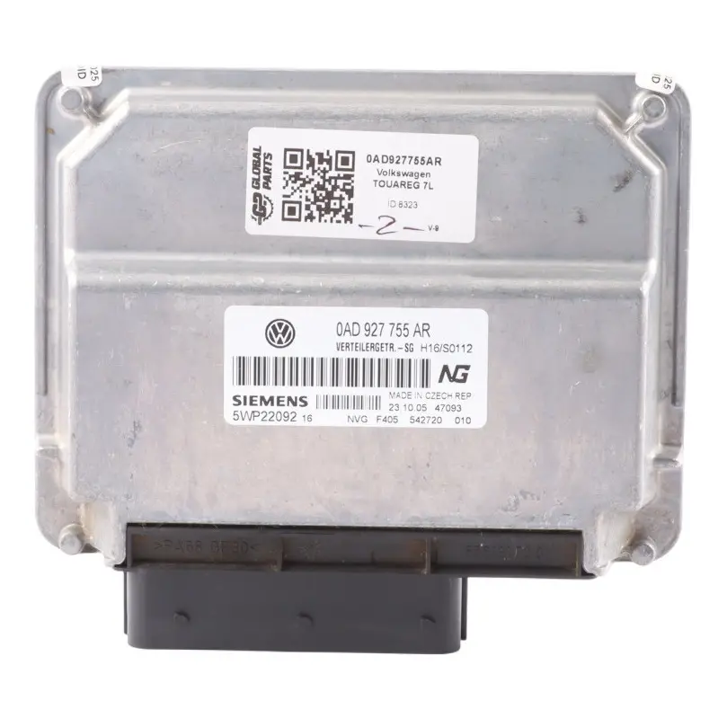 VW Volkswagen Touareg 7L Transfer Case Box Control Unit Module ECU 0AD927755AR