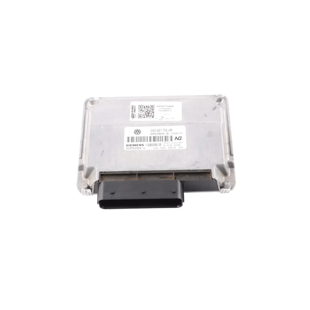 VW Volkswagen Touareg 7L Transfer Case Box Control Unit Module ECU - SKU 0AD927755AR - Part number 0AD927755AR