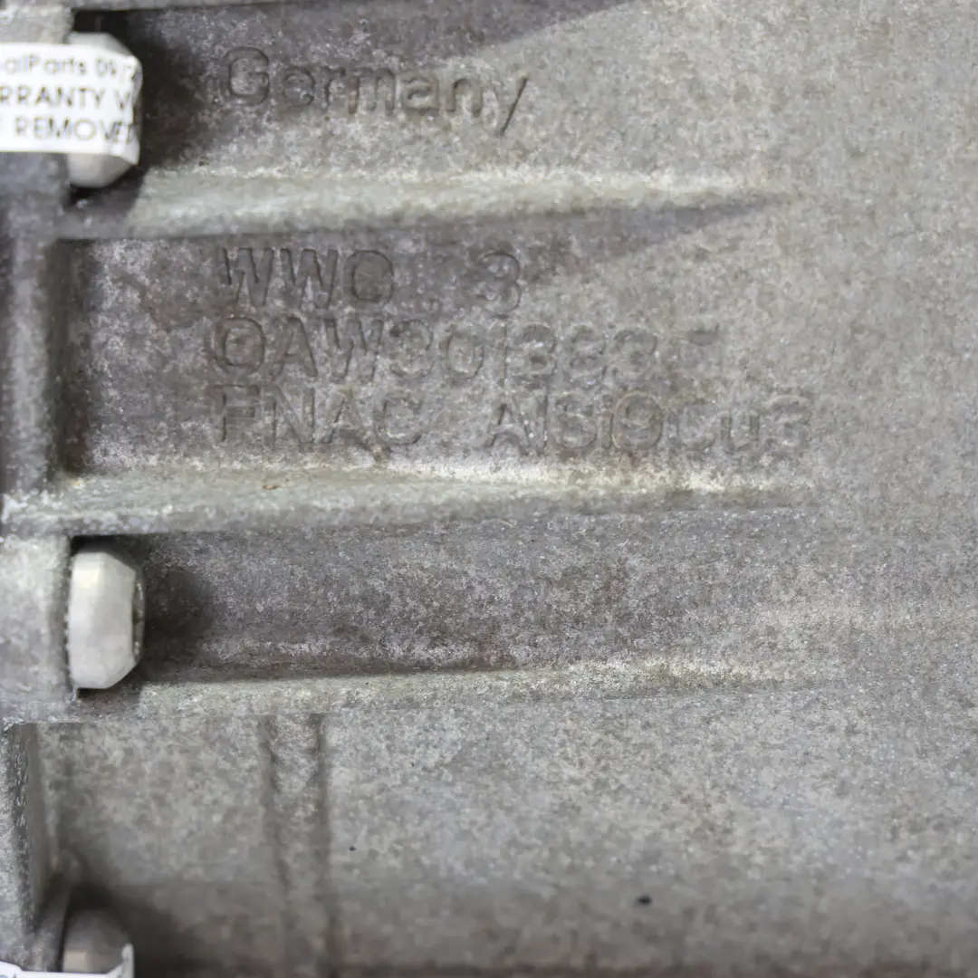 Audi A4 B8 A5 8T 2.7 TDI Automatic Gearbox Transmission LTZ WARRANTY - SKU 0AW300045M - Part number 0AW300045M
