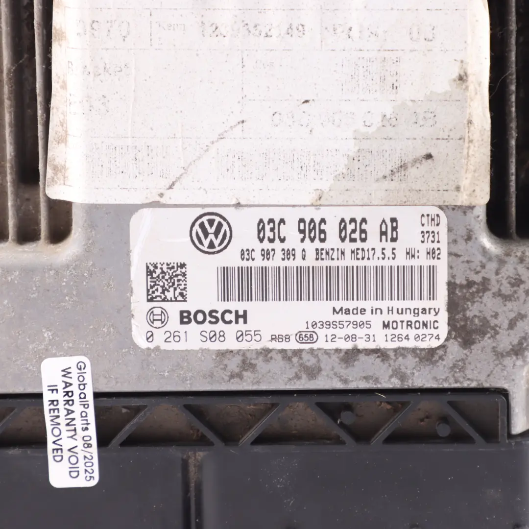 Mk3 1.4 TSI CTHD 160HP Engine ECU Automatic to Volkswagen Scirocco with Part number 03C906026AB Volkswagen Scirocco Mk3 1.4 TSI CTHD 160HP Engine ECU Automatic - SKU 03C906026AB - Part number 03C906026AB