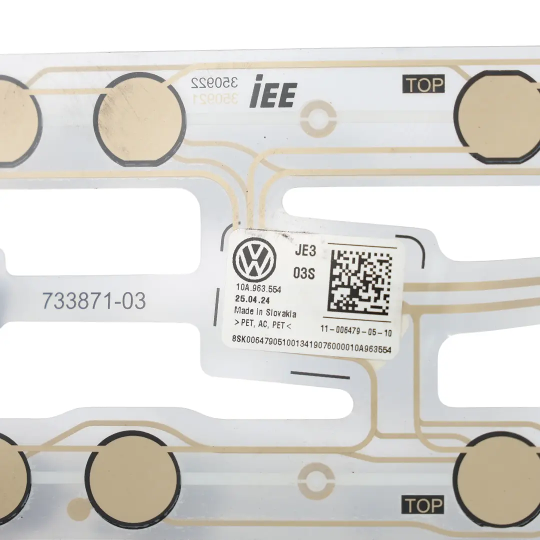 Volkswagen Polo VI AW GTI Rear Seat Occupancy Sensor Left Right N/O/S - SKU 10A963554 - Part number 10A963554