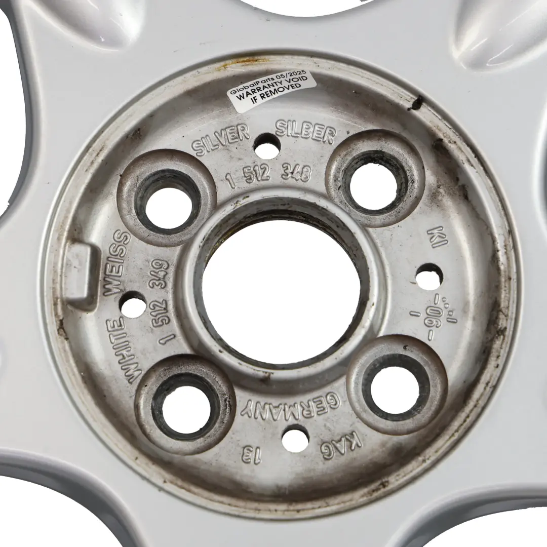 Alloy Rim 16 6,5J ET:48 5-Spider Spoke 83 to Mini Cooper One R50 R52 Silver Wheel with Part number 1512348 Mini Cooper One R50 R52 Silver Wheel Alloy Rim 16 6,5J ET:48 5-Spider Spoke 83 - SKU 1512348-1 - Part number 1512348