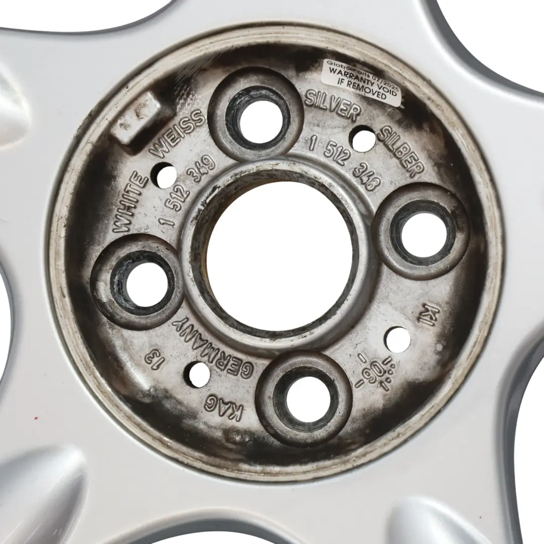 Mini Cooper R50 Argent Jante Alliage 16 6,5J ET:48 5-Spider Spoke 83 - SKU 1512348-2 - Numéro de pièce 1512348