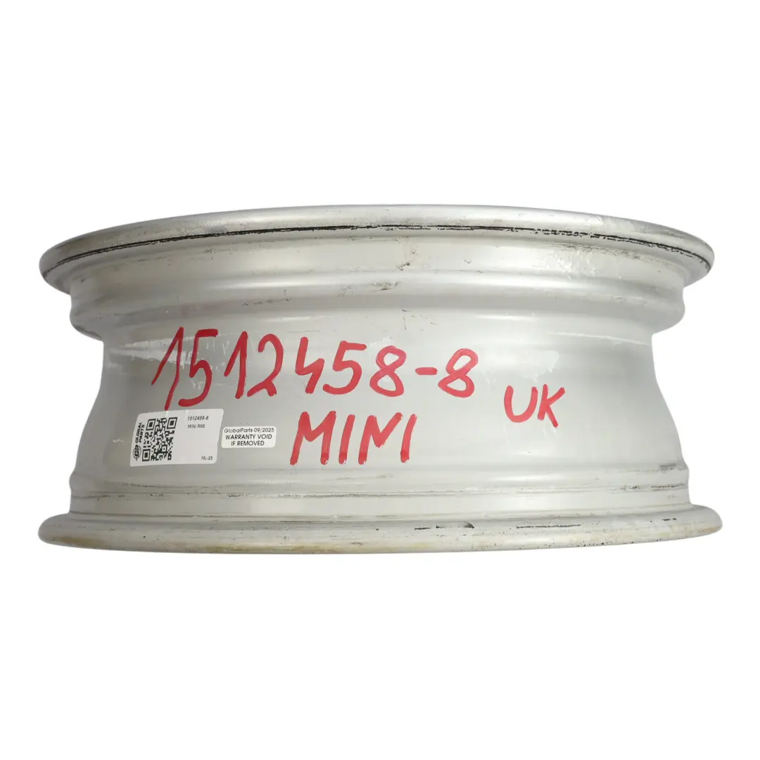 Mini Cooper R50 R55 R56 R57 R58 Silver Wheel Alloy Rim 15" 5,5J ET:45 7-Hole 81 - SKU 1512458-8 - Part number 1512458