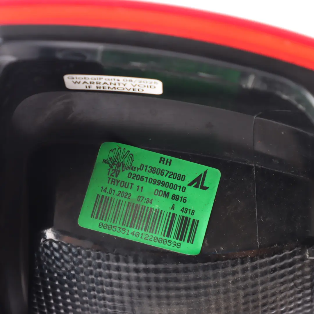  Citroen Relay III Peugeot Boxer Tailight Lamp Rear Right O/S - SKU 1612401680 - Part number 1612401680