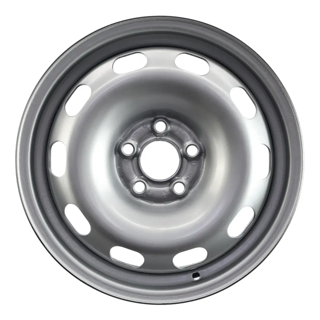 Mk4 IV Llanta De Acero Plateada 15'' 6J ET:38 para VW Volkswagen Golf con número de pieza 1J0601027Q VW Volkswagen Golf Mk4 IV Llanta De Acero Plateada 15'' 6J ET:38 - SKU 1J0601027Q - Número de pieza 1J0601027Q