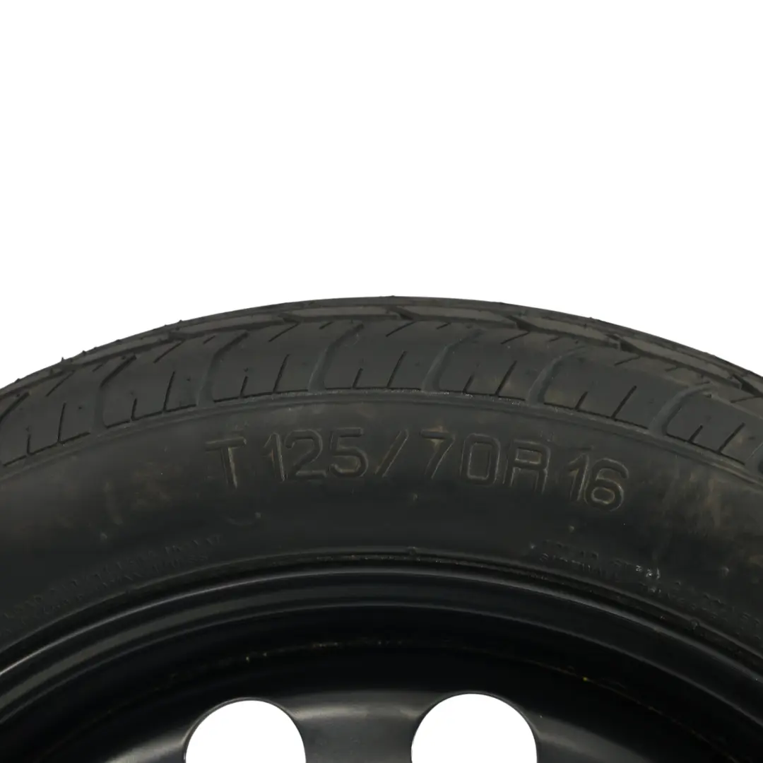 Audi A3 8P Rueda Repuesto Ahorro Espacio Acero R16 3.5J 125/70 - SKU 1K0601027AL-3 - Número de pieza 1K0601027AL