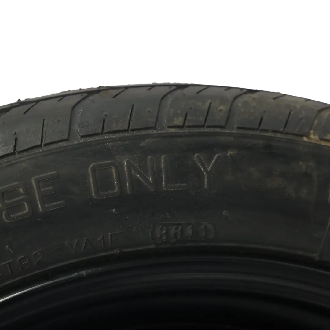 Spare Wheel Space Saver Wheel Steel R16 3.5J 125/70 to Audi A3 8P with Part number 1K0601027AL Audi A3 8P Spare Wheel Space Saver Wheel Steel R16 3.5J 125/70 - SKU 1K0601027AL-3 - Part number 1K0601027AL