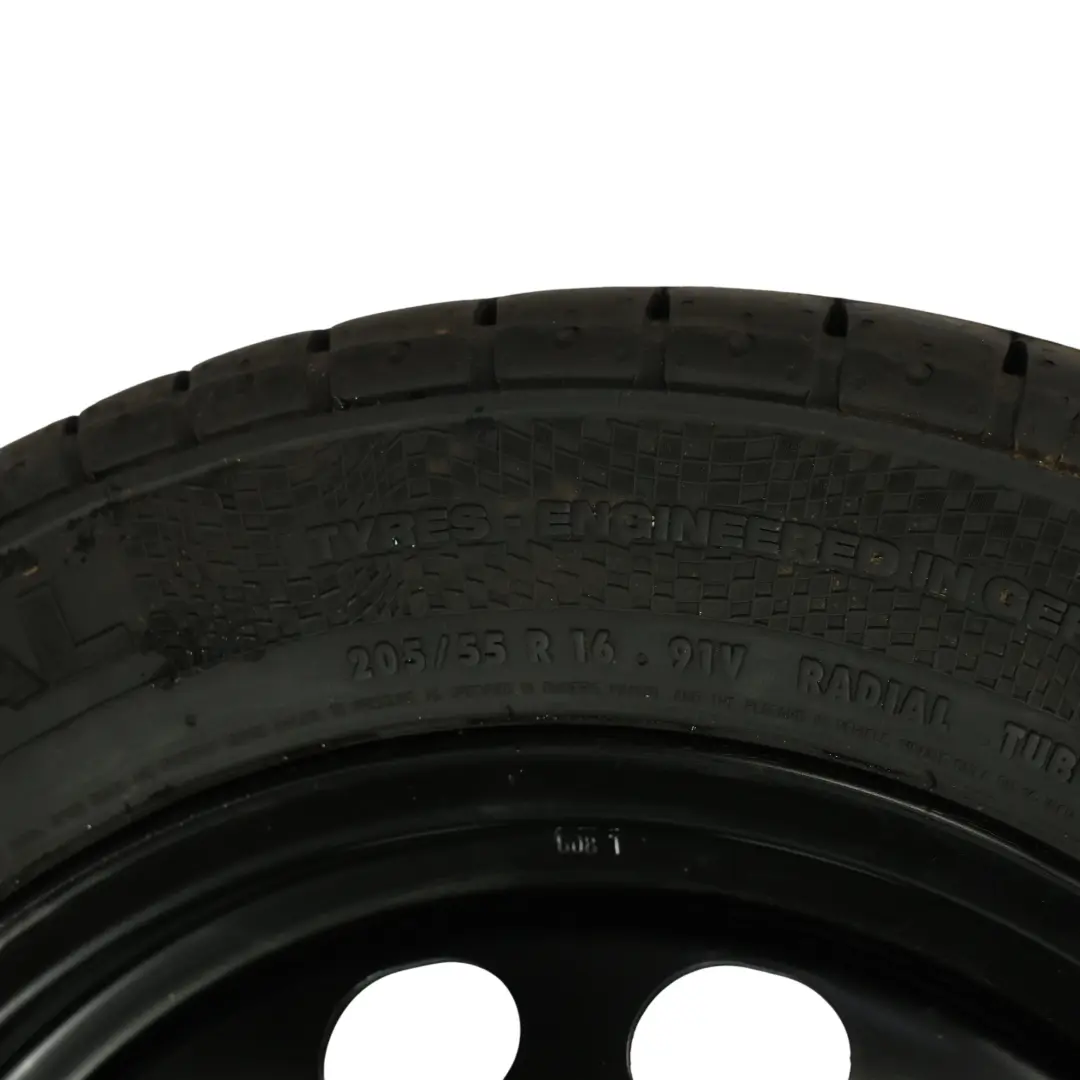 Spare Wheel Steel Continental R16 6,5J 205/55 ET:50 to Skoda Octavia II with Part number 1K0601027K Skoda Octavia II Spare Wheel Steel Continental R16 6,5J 205/55 ET:50 - SKU 1K0601027K - Part number 1K0601027K