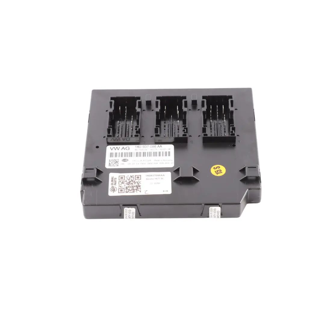Body Control Onboard Supply Module Unit ECU to Skoda Yeti 5L BCM with Part number 1K0937086AA Skoda Yeti 5L BCM Body Control Onboard Supply Module Unit ECU - SKU 1K0937086AA - Part number 1K0937086AA