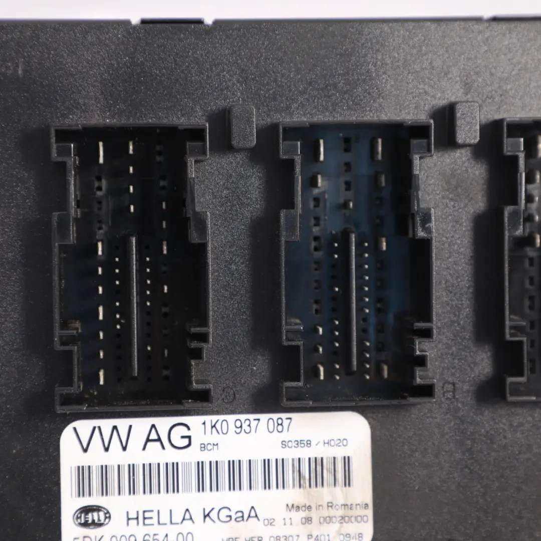 Skoda Octavia Mk2 1Z Body Control Module Convenience Unit BCM ECU - SKU 1K0937087 - Part number 1K0937087