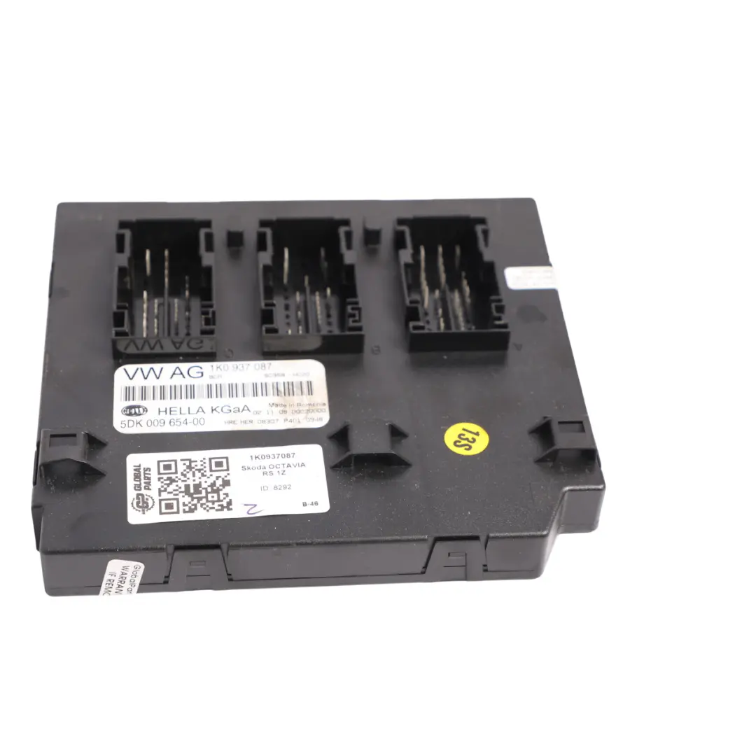 Skoda Octavia Mk2 1Z Body Control Module Convenience Unit BCM ECU - SKU 1K0937087 - Part number 1K0937087