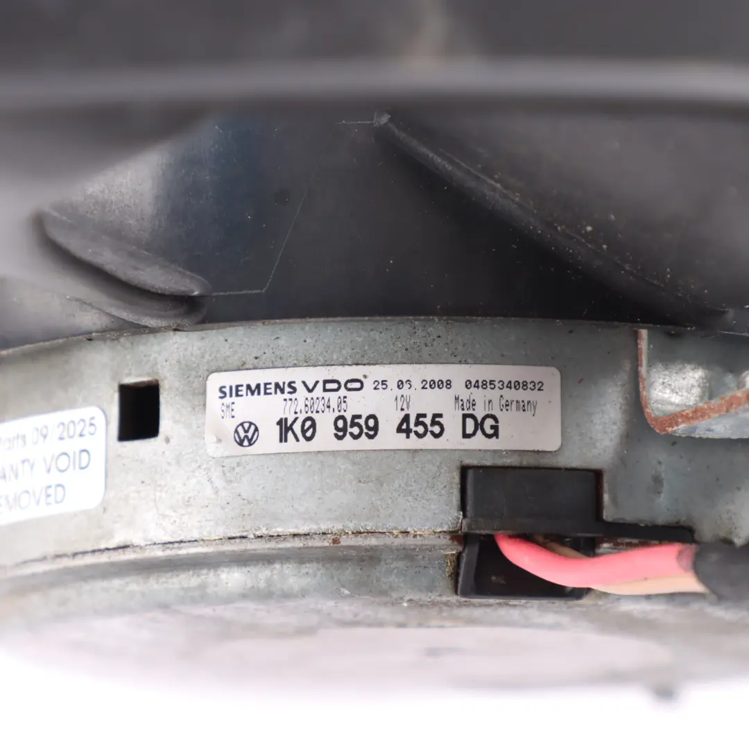 1P VW Golf Mk5 Engine Radiator Coolant Fan Motor 2 Pin to Seat Leon with Part number 1K0959455DG Seat Leon 1P VW Golf Mk5 Engine Radiator Coolant Fan Motor 2 Pin - SKU 1K0959455DG - Part number 1K0959455DG