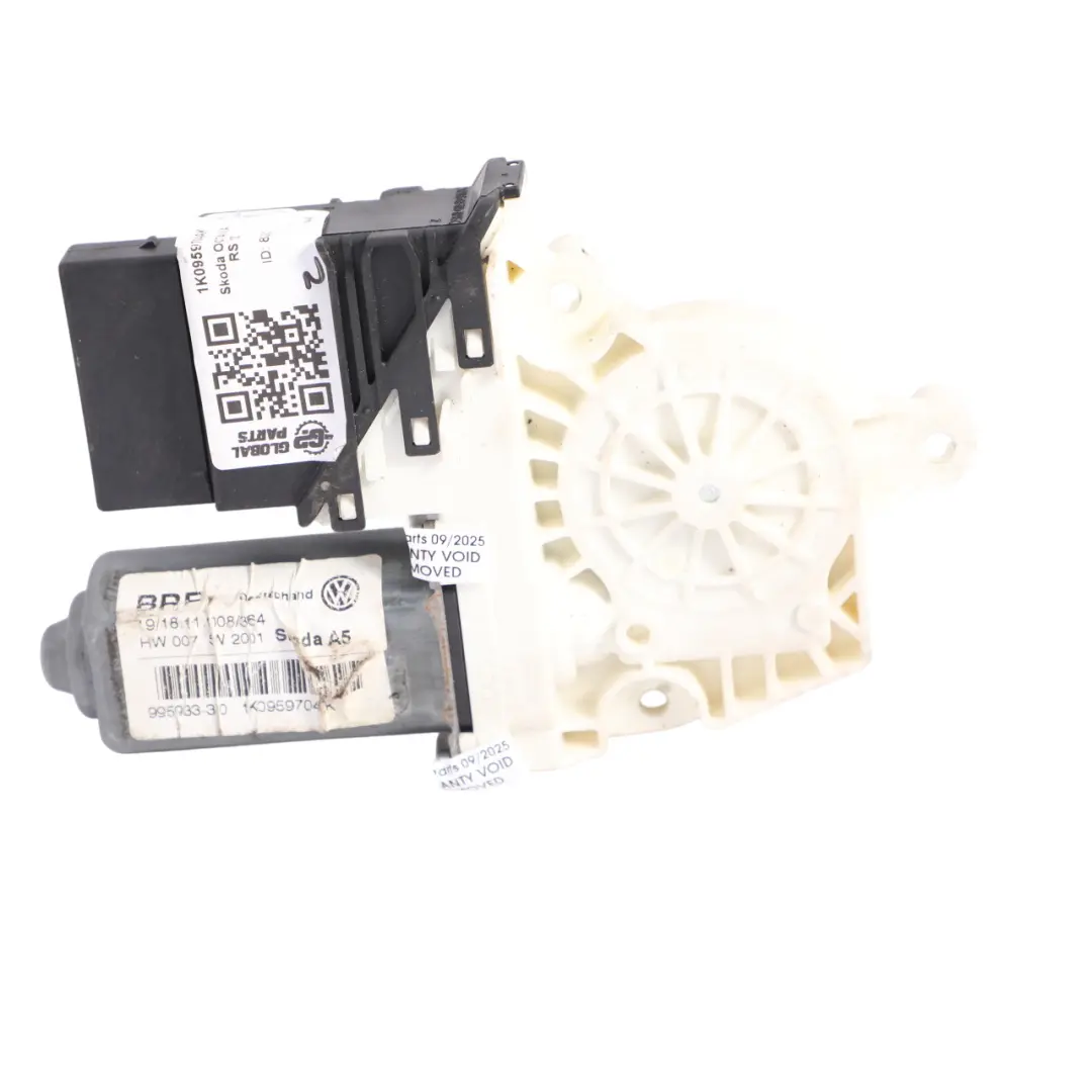 Mk2 1Z Window Regulator Motor Rear Right Door N/S to Skoda Octavia with Part number 1K0959704AK Skoda Octavia Mk2 1Z Window Regulator Motor Rear Right Door N/S - SKU 1K0959704AK - Part number 1K0959704AK