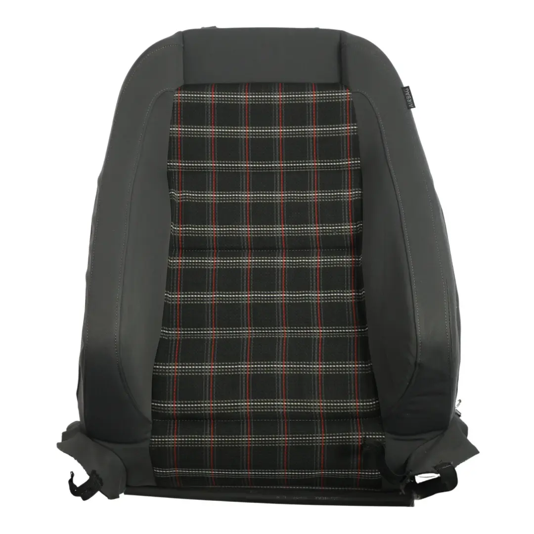 VW Golf 1K GTI Seat Backrest Covering Front Left N/S Cloth Anthracite - SKU 1K3882805H - Part number 1K3882805