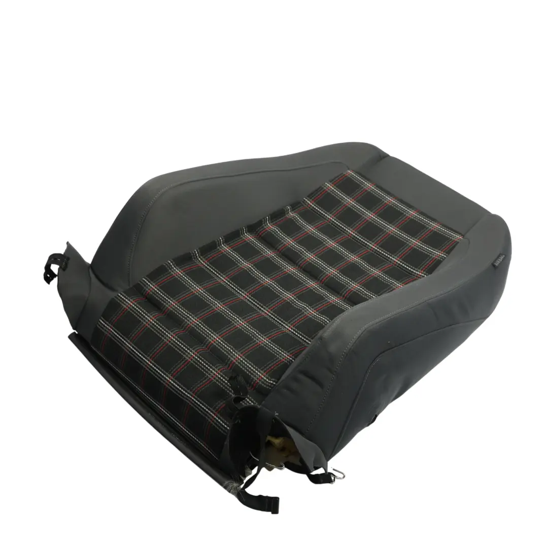 VW Golf 1K GTI Seat Backrest Covering Front Left N/S Cloth Anthracite - SKU 1K3882805H - Part number 1K3882805