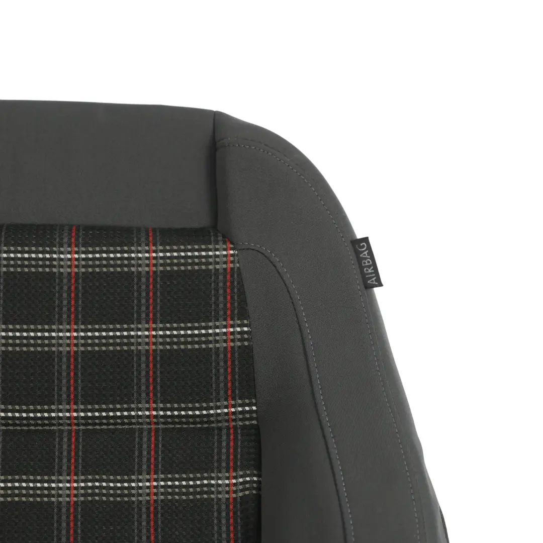 1K GTI Seat Backrest Covering Front Left N/S Cloth Anthracite to VW Golf with Part number 1K3882805 VW Golf 1K GTI Seat Backrest Covering Front Left N/S Cloth Anthracite - SKU 1K3882805H - Part number 1K3882805