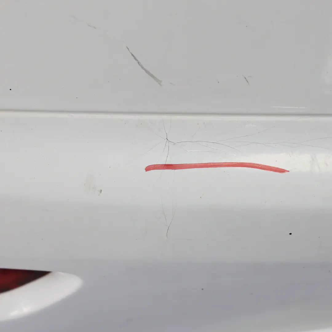 Mk3 Bumper Rear Trim Panel Cover Candy White - B9A to Volkswagen VW Scirocco with Part number 1K8807417H Volkswagen VW Scirocco Mk3 Bumper Rear Trim Panel Cover Candy White - B9A - SKU 1K8807417H-CAN - Part number 1K8807417H