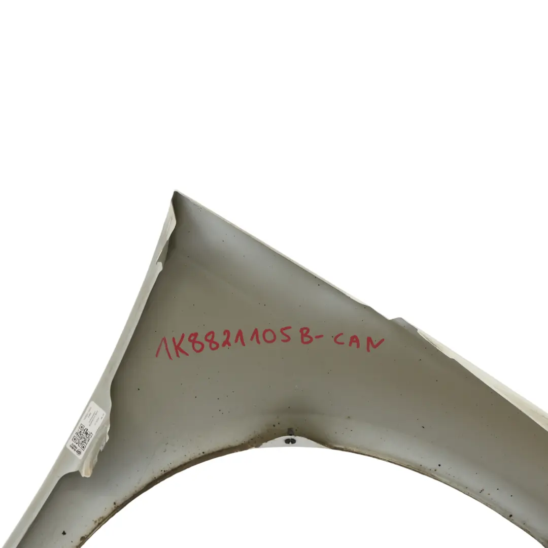 Volkswagen Scirocco 3 Panneau Latéral Avant Droit Aileron Candy White - B9A - SKU 1K8821105B-CAN - Numéro de pièce 1K8821105B