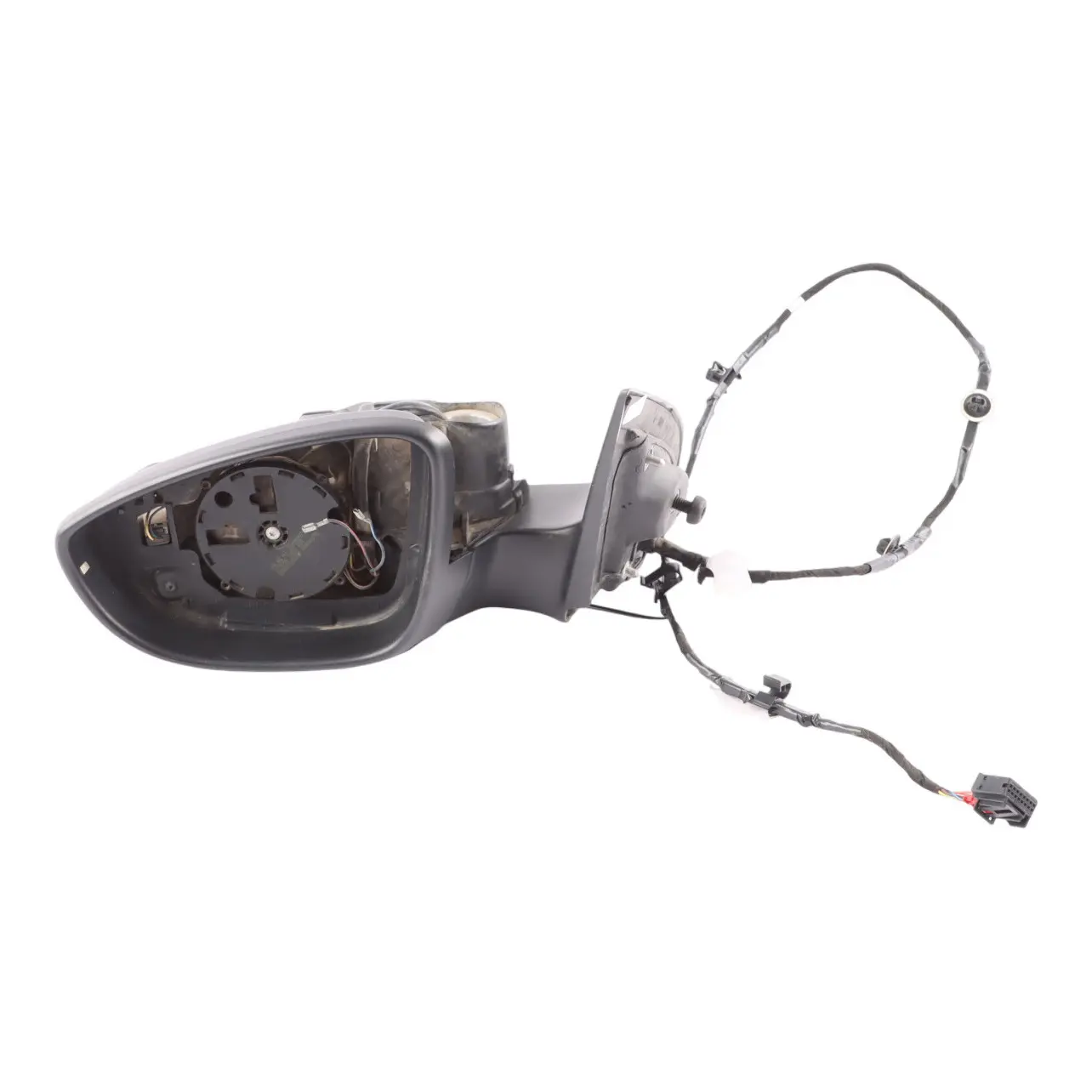Volkswagen Scirocco Mk3 Front Door Wing Mirror Housing Left N/S Satin Black