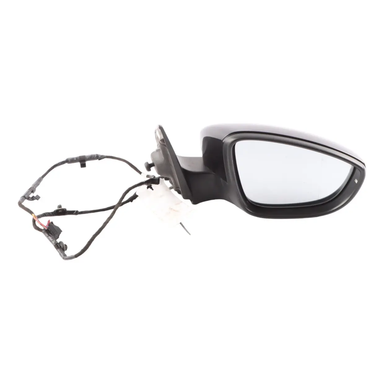 Volkswagen Scirocco Mk3 Door Wing Mirror Heated Right O/S Deep Black - C9X