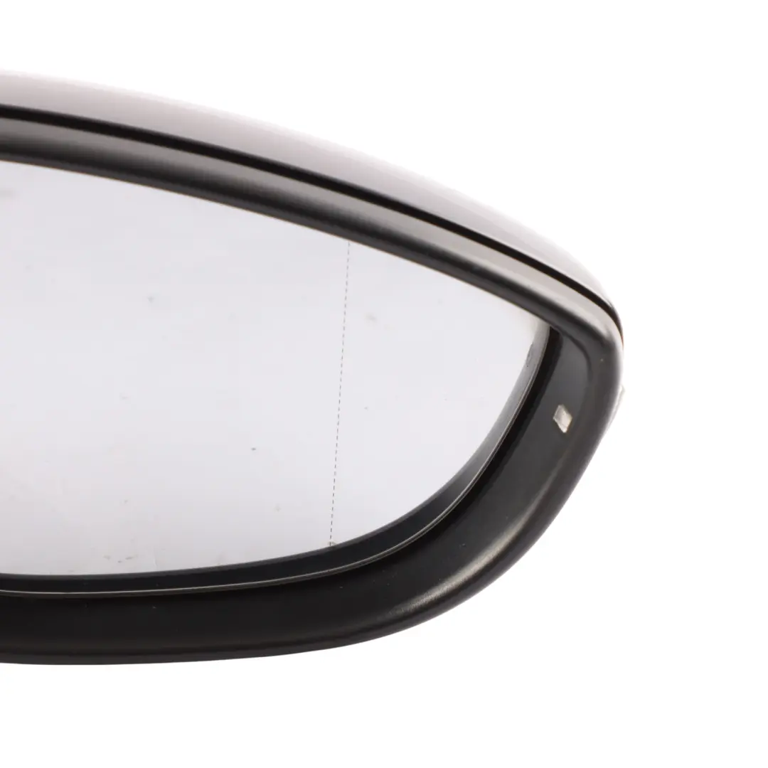 Volkswagen Scirocco Mk3 Door Wing Mirror Heated Right O/S Deep Black - C9X - SKU RHD-1K8857508P-DBL - Part number 1K8857508P
