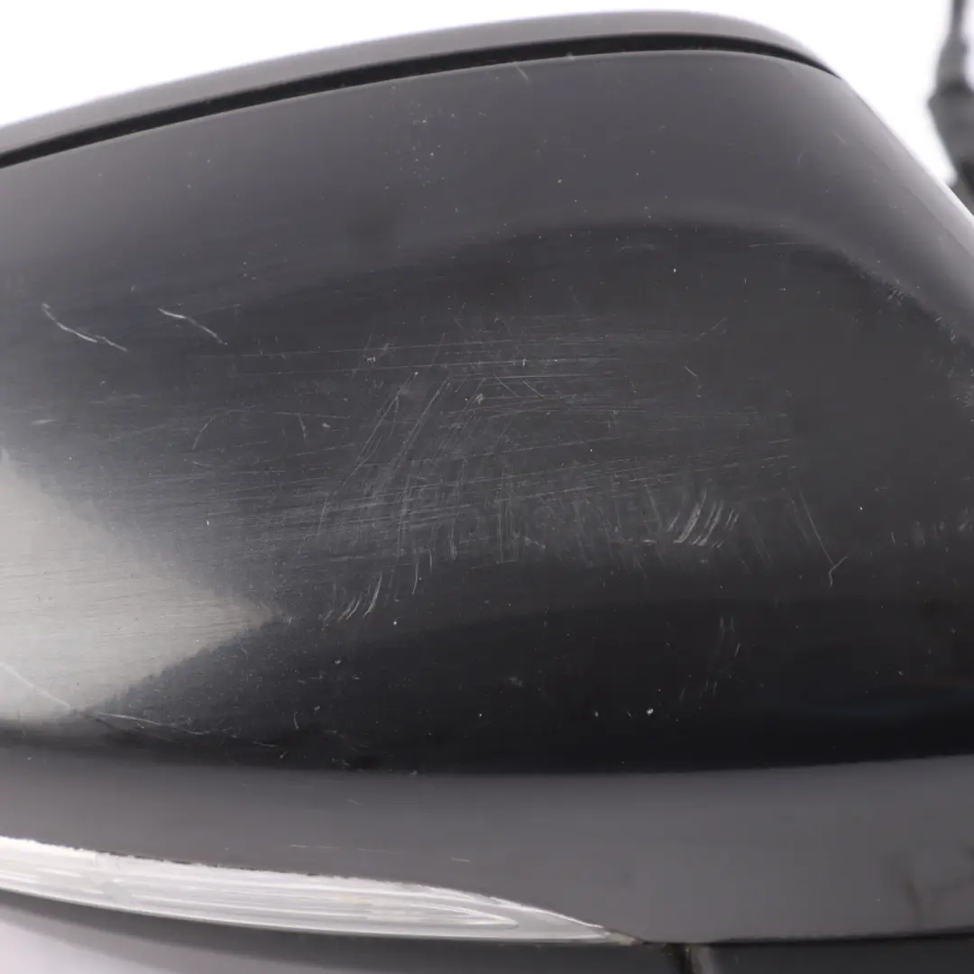 Volkswagen Scirocco Mk3 Door Wing Mirror Heated Right O/S Deep Black - C9X - SKU RHD-1K8857508P-DBL - Part number 1K8857508P