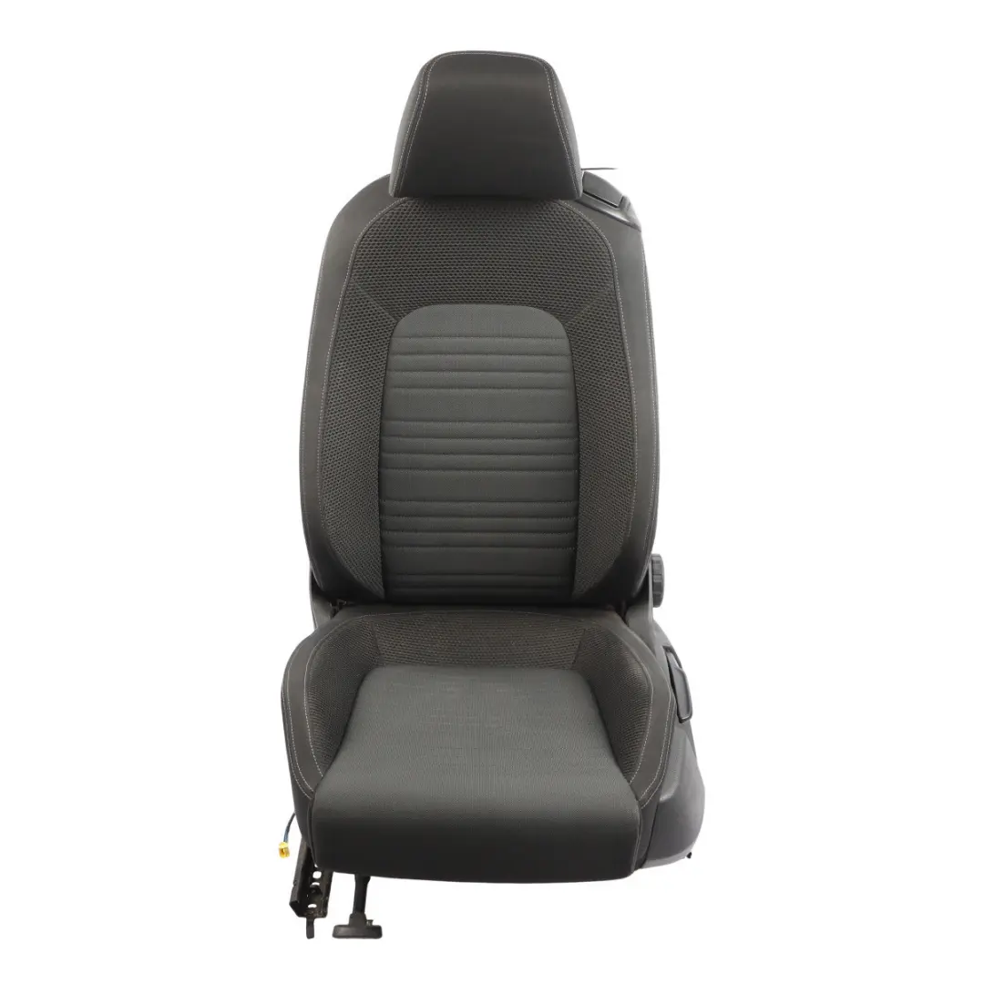 Volkswagen Scirocco Mk3 3 Door Front Seat Left N/S Fabric Black Grey - SKU 1K8881805AL - Part number 1K8881805AL