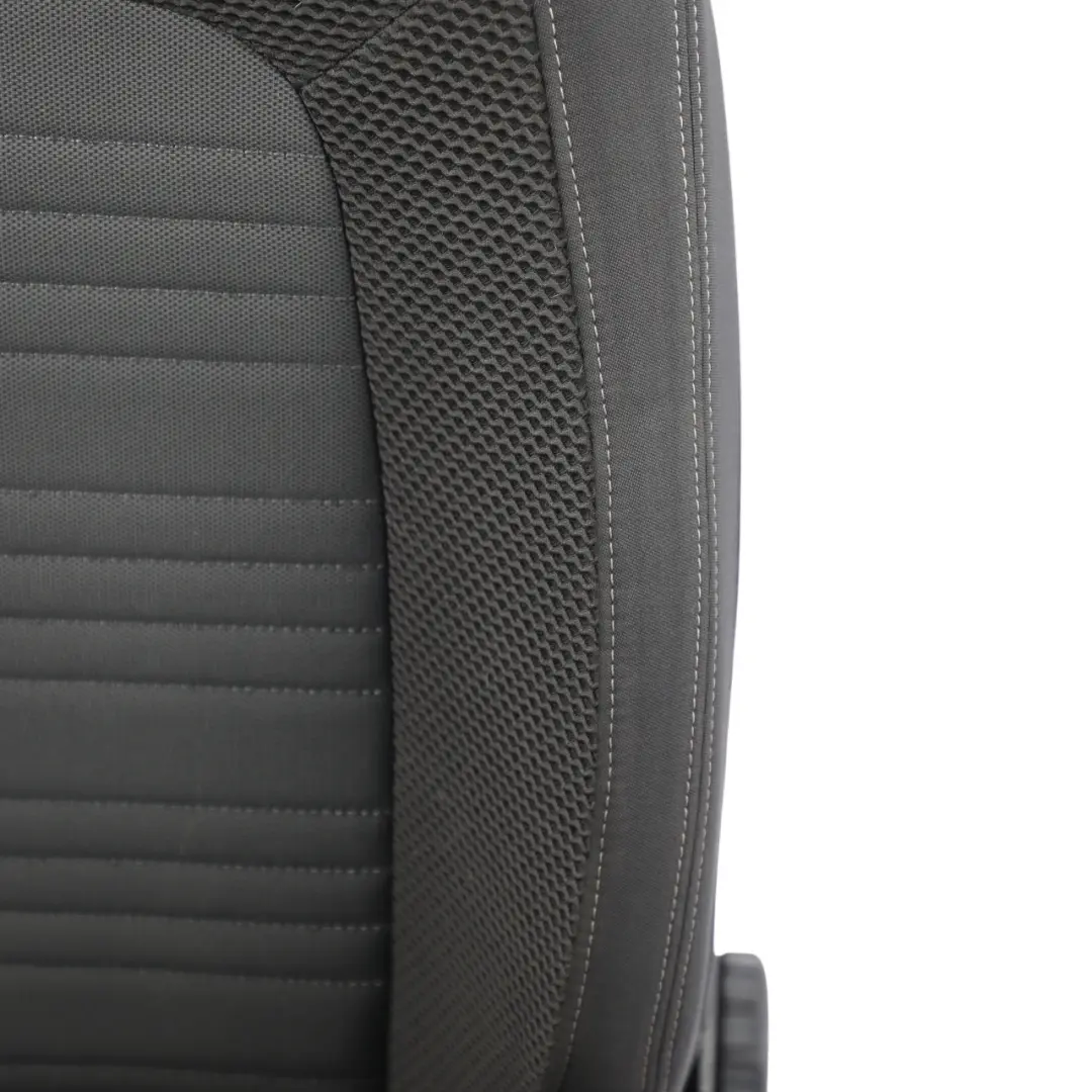 Volkswagen Scirocco Mk3 3 Door Front Seat Left N/S Fabric Black Grey - SKU 1K8881805AL - Part number 1K8881805AL