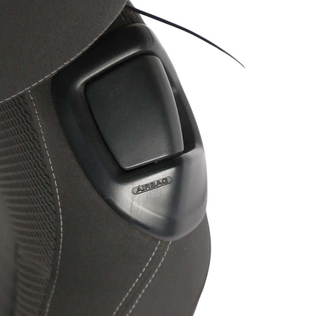 Volkswagen Scirocco Mk3 3 Door Front Seat Left N/S Fabric Black Grey - SKU 1K8881805AL - Part number 1K8881805AL