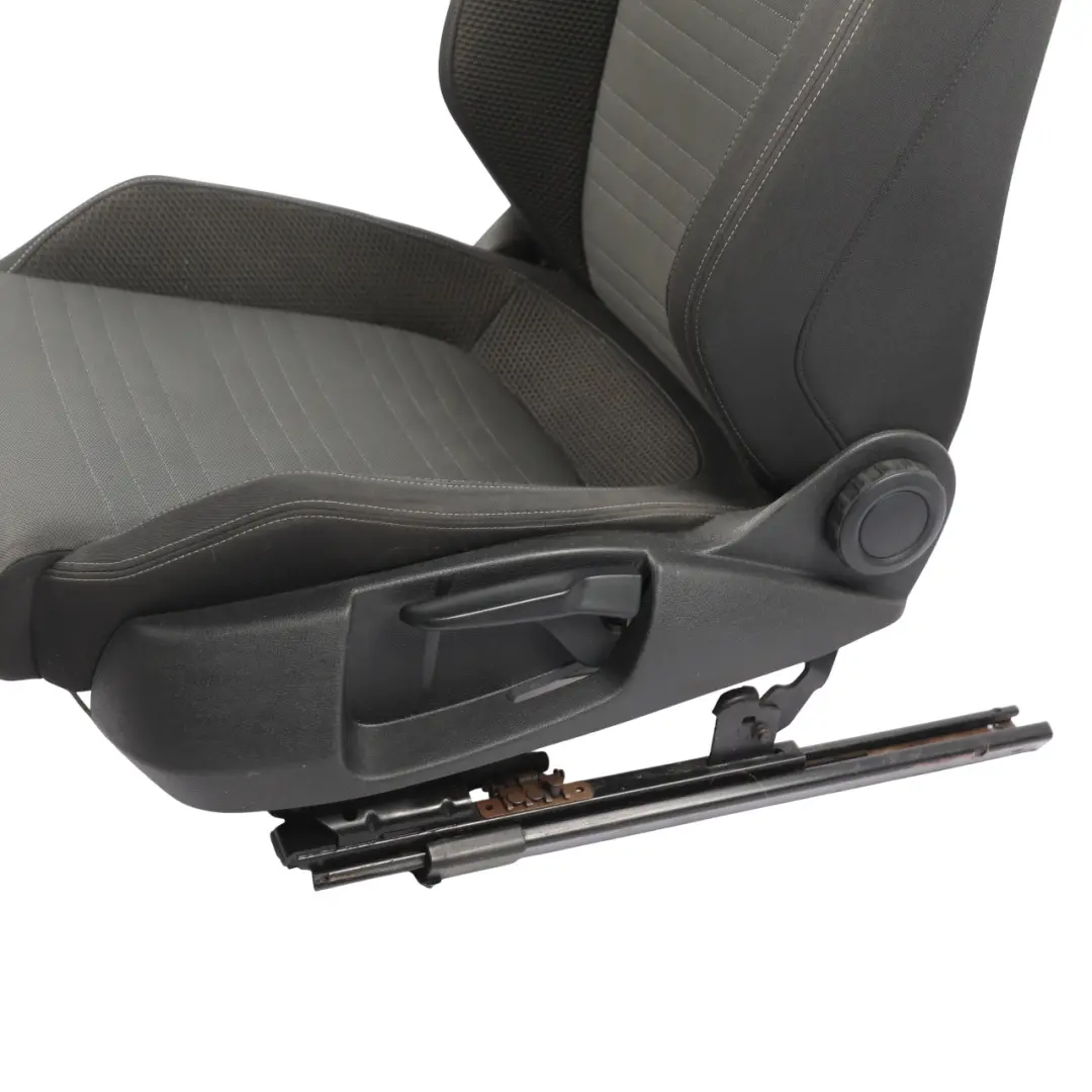 Volkswagen Scirocco Mk3 3 Door Front Seat Left N/S Fabric Black Grey - SKU 1K8881805AL - Part number 1K8881805AL