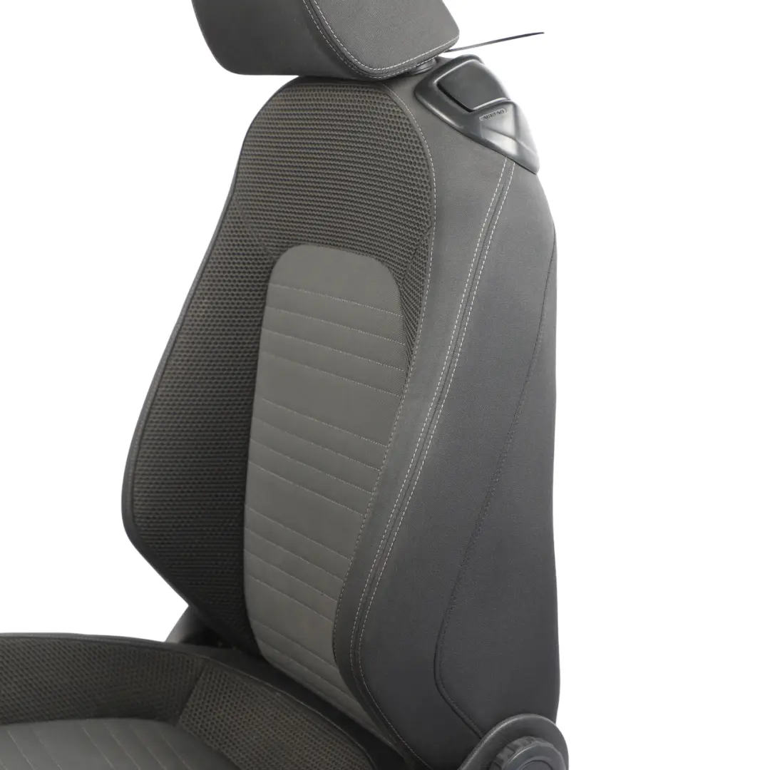 Volkswagen Scirocco Mk3 3 Door Front Seat Left N/S Fabric Black Grey - SKU 1K8881805AL - Part number 1K8881805AL