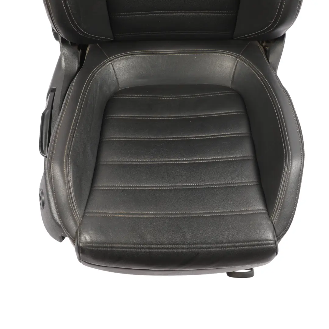 Volkswagen Scirocco Mk3 3 Door Front Seat Heated Right O/S Leather Black Grey - SKU 1K8881806AS-1 - Part number 1K8881806AS