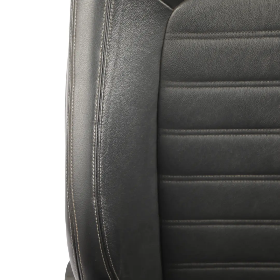 Volkswagen Scirocco Mk3 3 Door Front Seat Heated Right O/S Leather Black Grey - SKU 1K8881806AS-1 - Part number 1K8881806AS