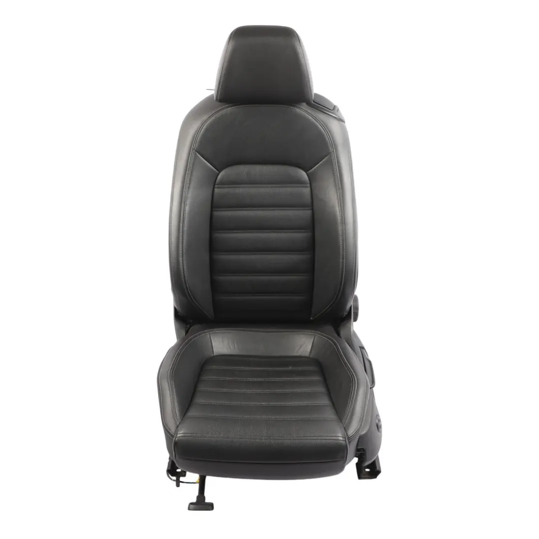 Volkswagen Scirocco Mk3 3 Door Front Seat Heated Left N/S Leather Black Grey - SKU 1K8881806AS - Part number 1K8881806AS