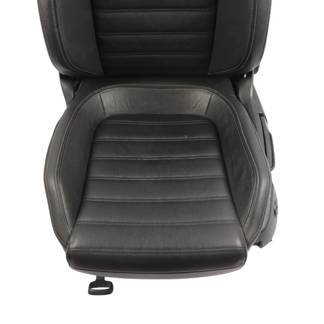 Volkswagen Scirocco Mk3 3 Door Front Seat Heated Left N/S Leather Black Grey - SKU 1K8881806AS - Part number 1K8881806AS