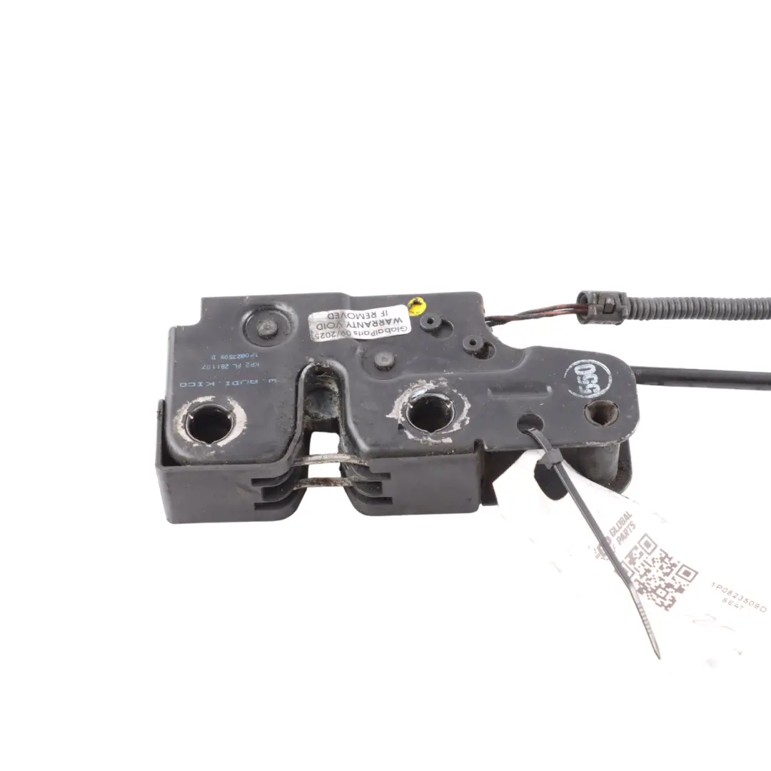 1P Mk2 Front Bonnet Lock Catch Mechanism Linkage to Seat Leon with Part number 1P0823509D Seat Leon 1P Mk2 Front Bonnet Lock Catch Mechanism Linkage - SKU 1P0823509D - Part number 1P0823509D