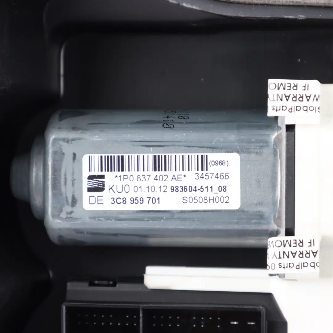 Seat Leon Mk2 1P Lève Vitre Régulateur Mécanisme Avant Droit 1PO837402AE - SKU 1P0837462A - Numéro de pièce 1P0837462A