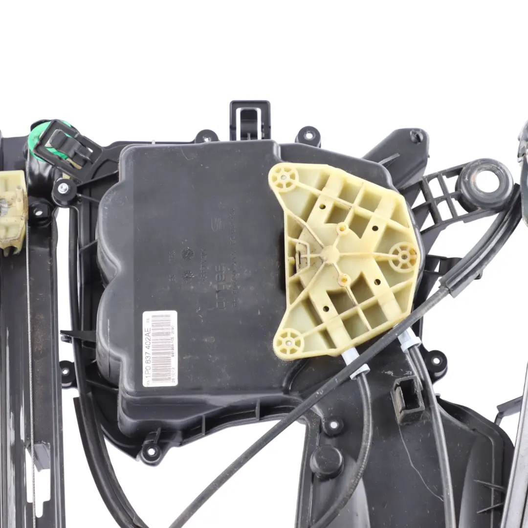 Mk2 1P Window Lifter Regulator Mechanism Front Right O/S 1PO837402AE to Seat Leon with Part number 1P0837462A Seat Leon Mk2 1P Window Lifter Regulator Mechanism Front Right O/S 1PO837402AE - SKU 1P0837462A - Part number 1P0837462A