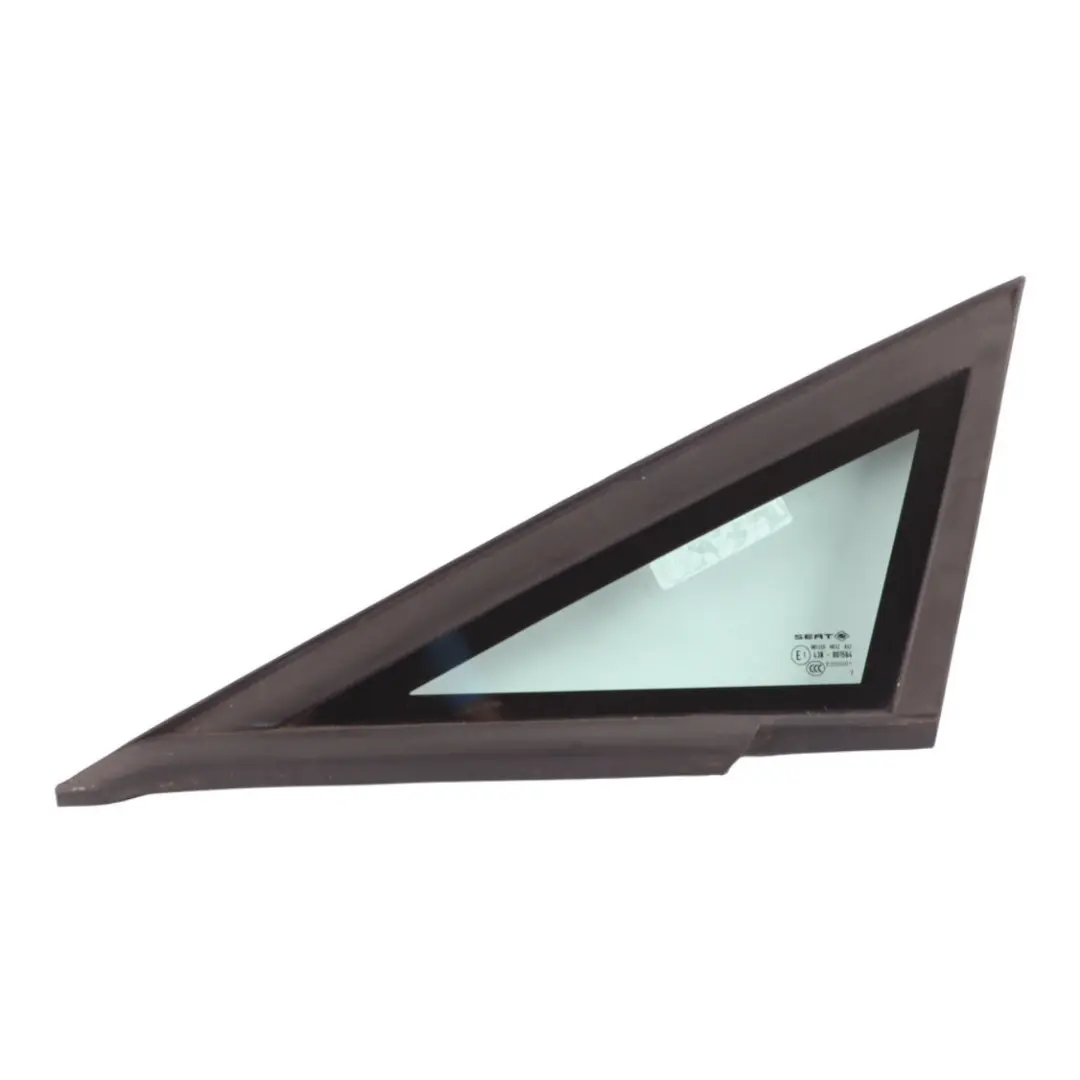 1P Front Quarter Fixed Side Window Glass Left N/S 1P0845411 to Seat Leon with Part number 1P0845411B Seat Leon 1P Front Quarter Fixed Side Window Glass Left N/S 1P0845411 - SKU 1P0845411B - Part number 1P0845411B