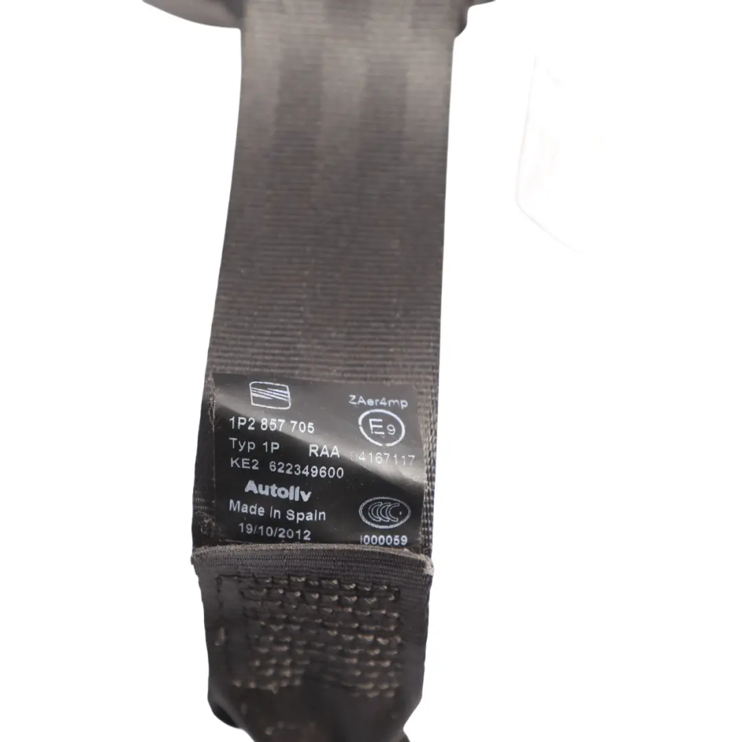 Seat Leon 1P Front Seatbelt Seat Belt Upper Pretensioner Left N/S - SKU 1P0857705 - Part number 1P0857705