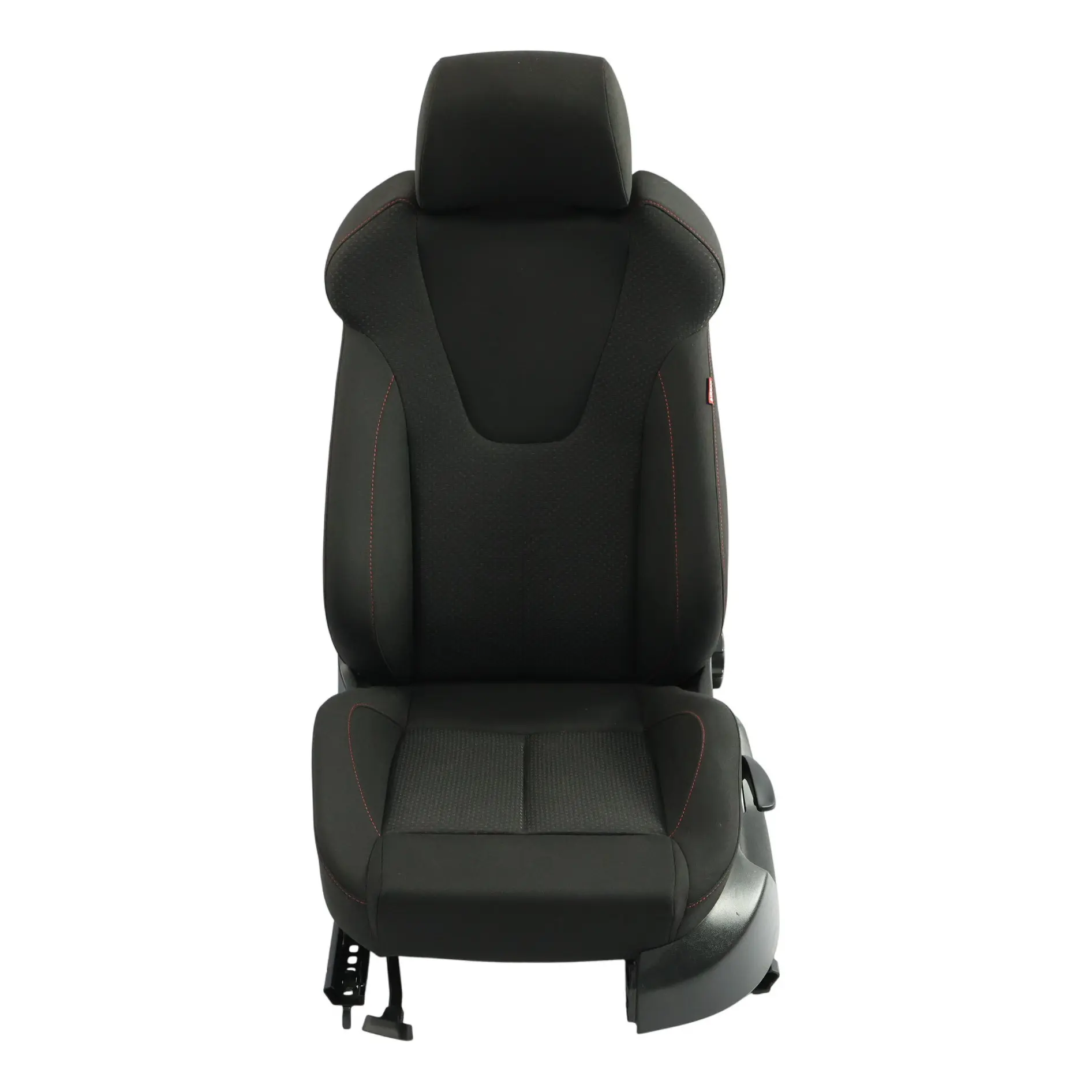 Seat Leon Mk2 1P 5D Front Seat Interior Left N/S Fabric Cloth Black Red Stitch