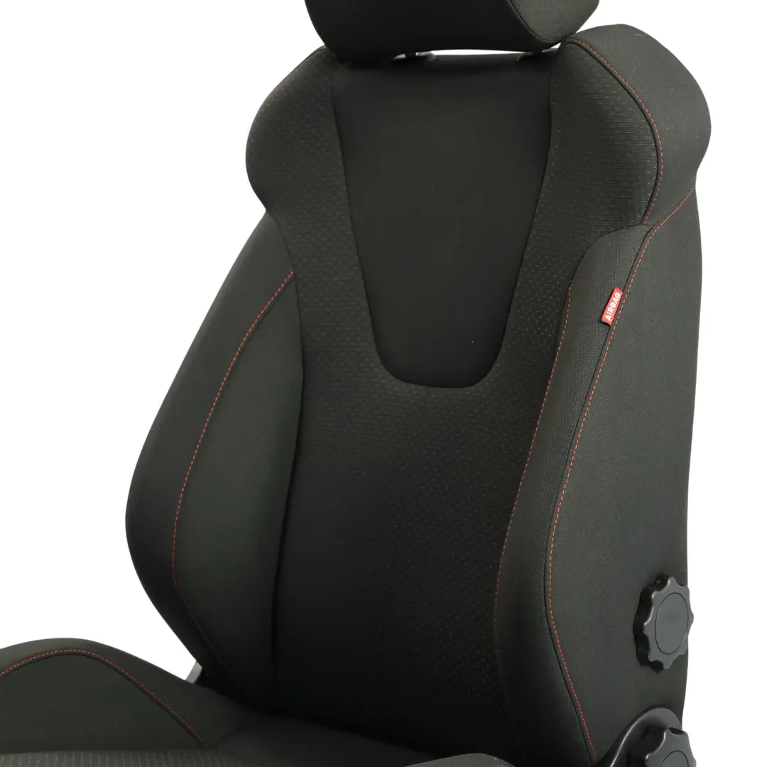 Seat Leon Mk2 1P 5D Sedile Anteriore Sinistro Tessuto Panno Nero Punto Rosso - SKU 1P0881805CP - Numero di parte 1P0881805CP