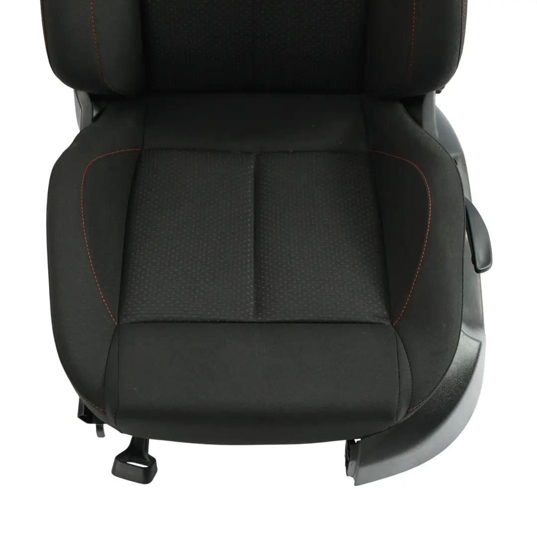 Seat Leon Mk2 1P 5D Front Seat Interior Left N/S Fabric Cloth Black Red Stitch - SKU 1P0881805CP - Part number 1P0881805CP
