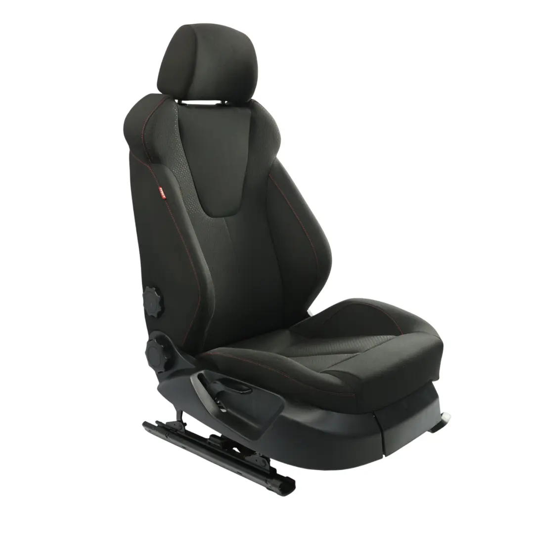 Mk2 1P 5D Asiento Delantero Derecho Tela Paño Negro Puntada Roja para Seat Leon con número de pieza 1P0881806CM Seat Leon Mk2 1P 5D Asiento Delantero Derecho Tela Paño Negro Puntada Roja - SKU 1P0881806CM - Número de pieza 1P0881806CM