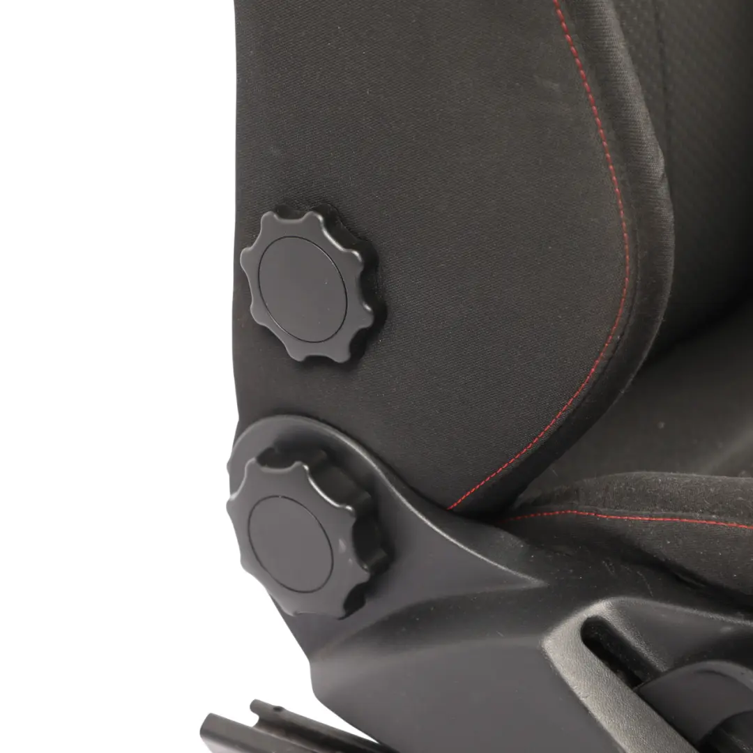 Mk2 1P 5D Seat Front Right O/S Interior Fabric Cloth Black Red Stitch to Seat Leon with Part number 1P0881806CM Seat Leon Mk2 1P 5D Seat Front Right O/S Interior Fabric Cloth Black Red Stitch - SKU 1P0881806CM - Part number 1P0881806CM