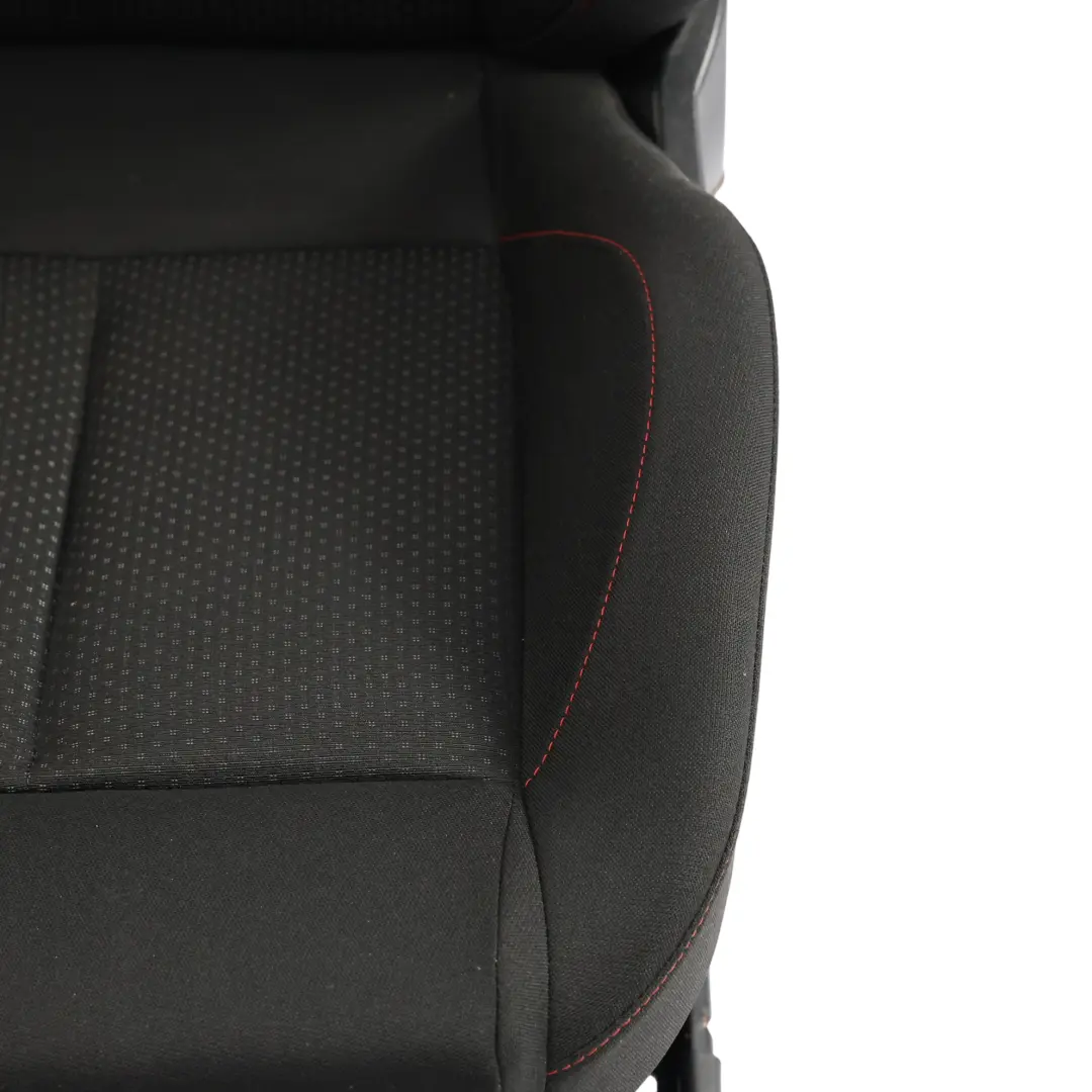 Seat Leon Mk2 1P 5D Sitz Vorne Rechts Innenraum Stoff Schwarz Rot Naht - SKU 1P0881806CM - Teilenummer 1P0881806CM
