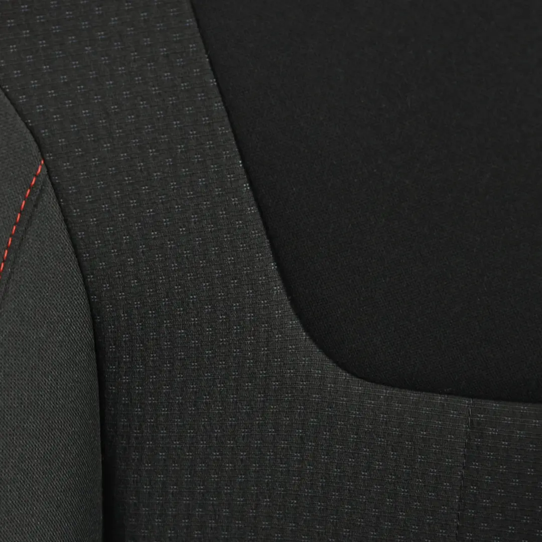 Seat Leon Mk2 1P 5D Siège Avant Droit Intérieur Tissu Tissu Noir Coutures Rouges - SKU 1P0881806CM - Numéro de pièce 1P0881806CM