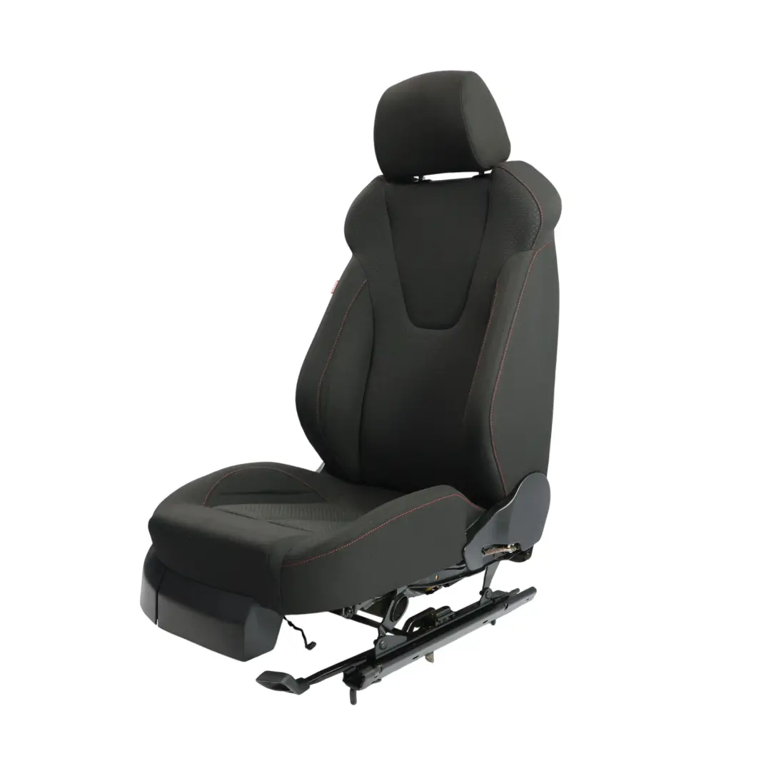 Mk2 1P 5D Asiento Delantero Derecho Tela Paño Negro Puntada Roja para Seat Leon con número de pieza 1P0881806CM Seat Leon Mk2 1P 5D Asiento Delantero Derecho Tela Paño Negro Puntada Roja - SKU 1P0881806CM - Número de pieza 1P0881806CM